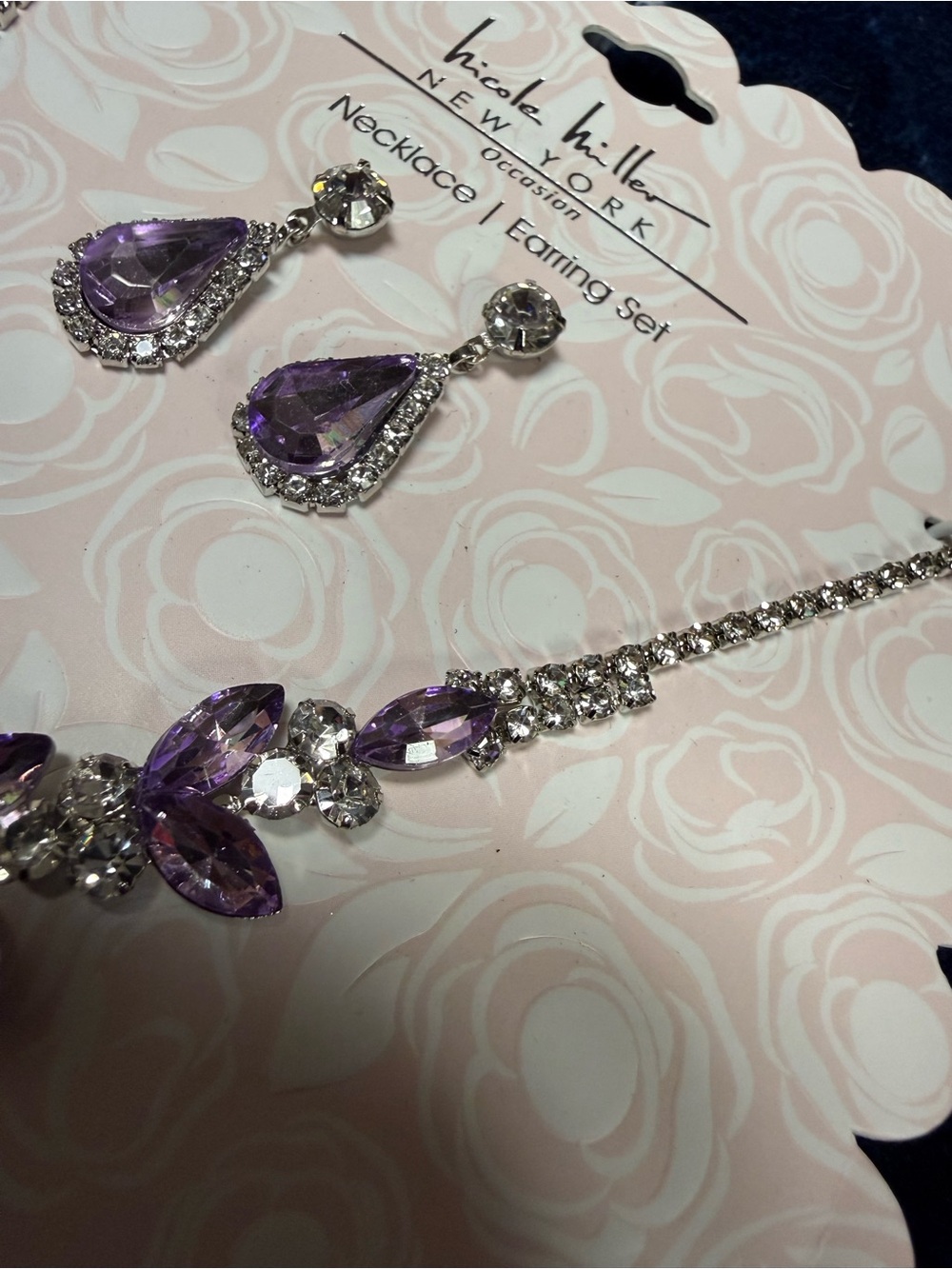 Nicole Miller Teardrop Necklace & Earrings Set - Picture 5 of 6